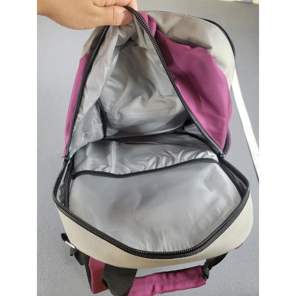 Ful Backpack Pink Gray Laptop Padded Straps School Bag Organizer Pockets - Picture 10 of 13